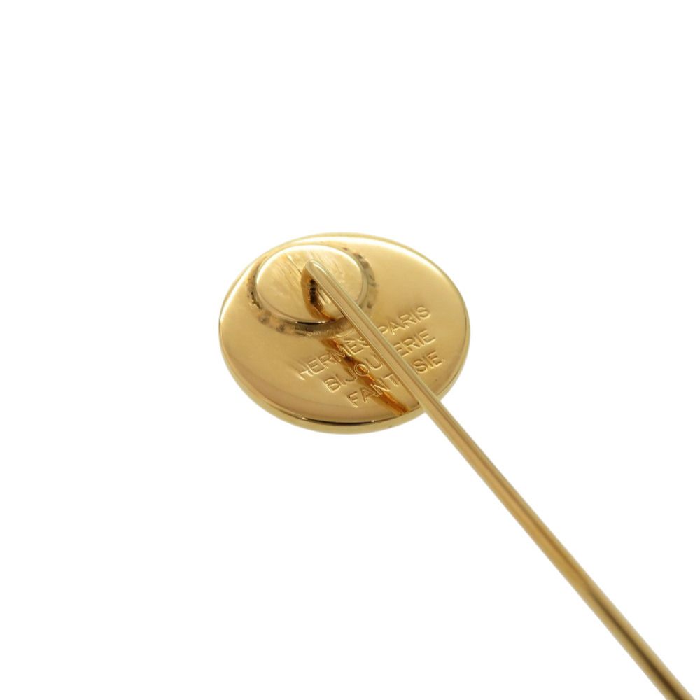 Hermes Serie Gold Pin Brooch Accessory 0147 — view 3