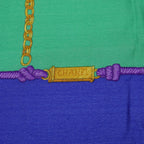 Chanel Chain Motif Scarf Blue Green — view 6