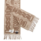 Hermes Scarf Click Se Nue Maron Glace Cles Cashmere Bicolor Shawl Brown Marron-glace — view 2