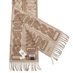 Hermes Scarf Click Se Nue Maron Glace Cles Cashmere Bicolor Shawl Brown Marron-glace — view 2