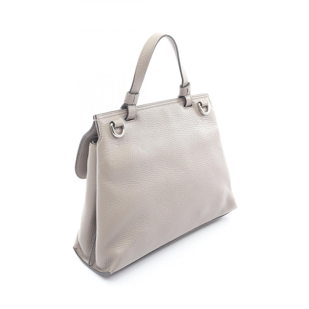 Gucci Handbag Bamboo Daily Gray Leather 2-Way Hand — view 2