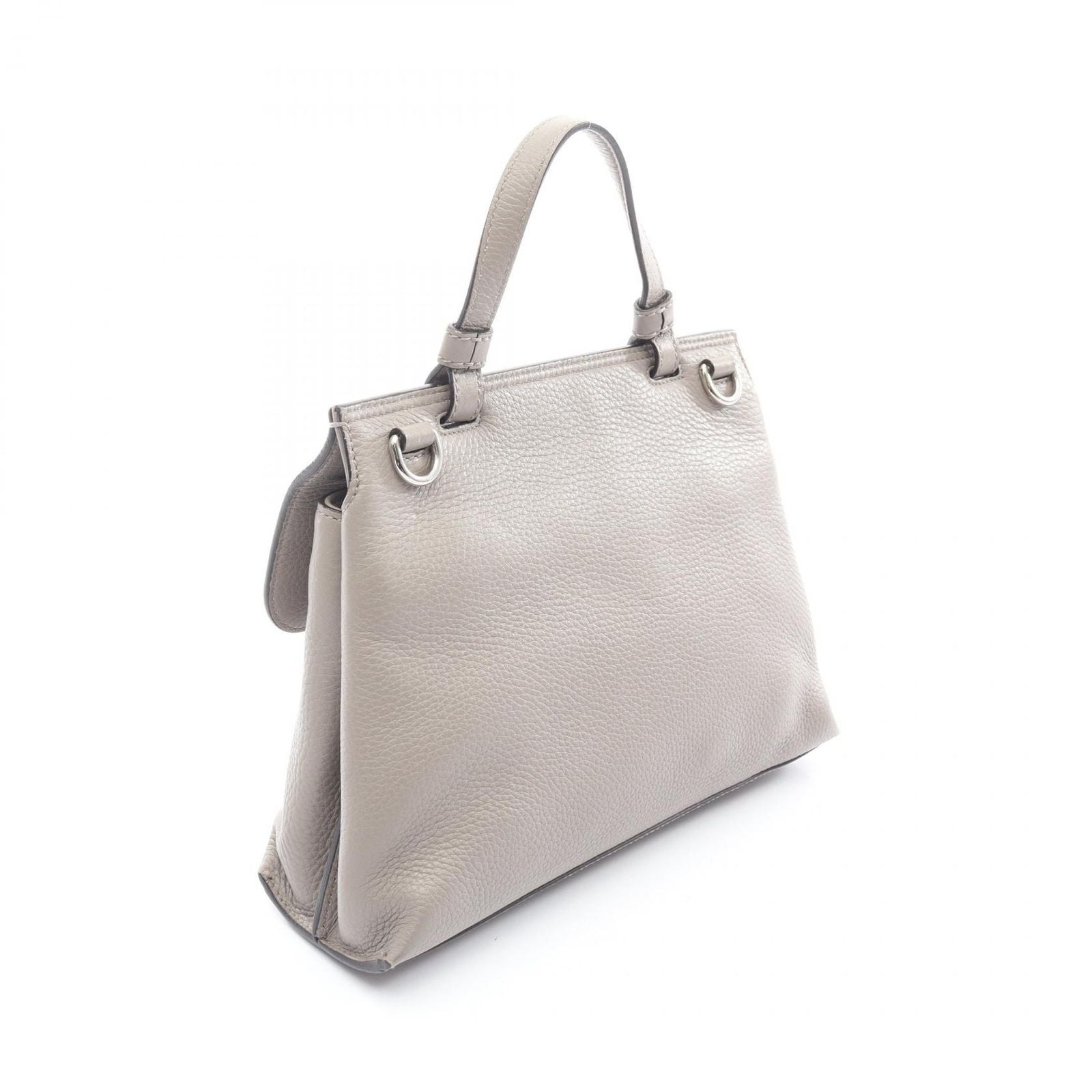 Gucci Handbag Bamboo Daily Gray Leather 2-Way Hand — view 2
