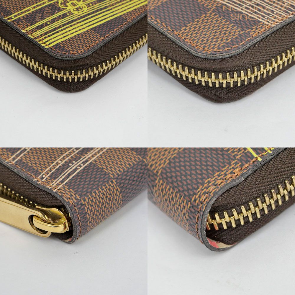 Louis Vuitton Zippy Wallet Damier Trunk Pink Stripe Leather Long — view 5