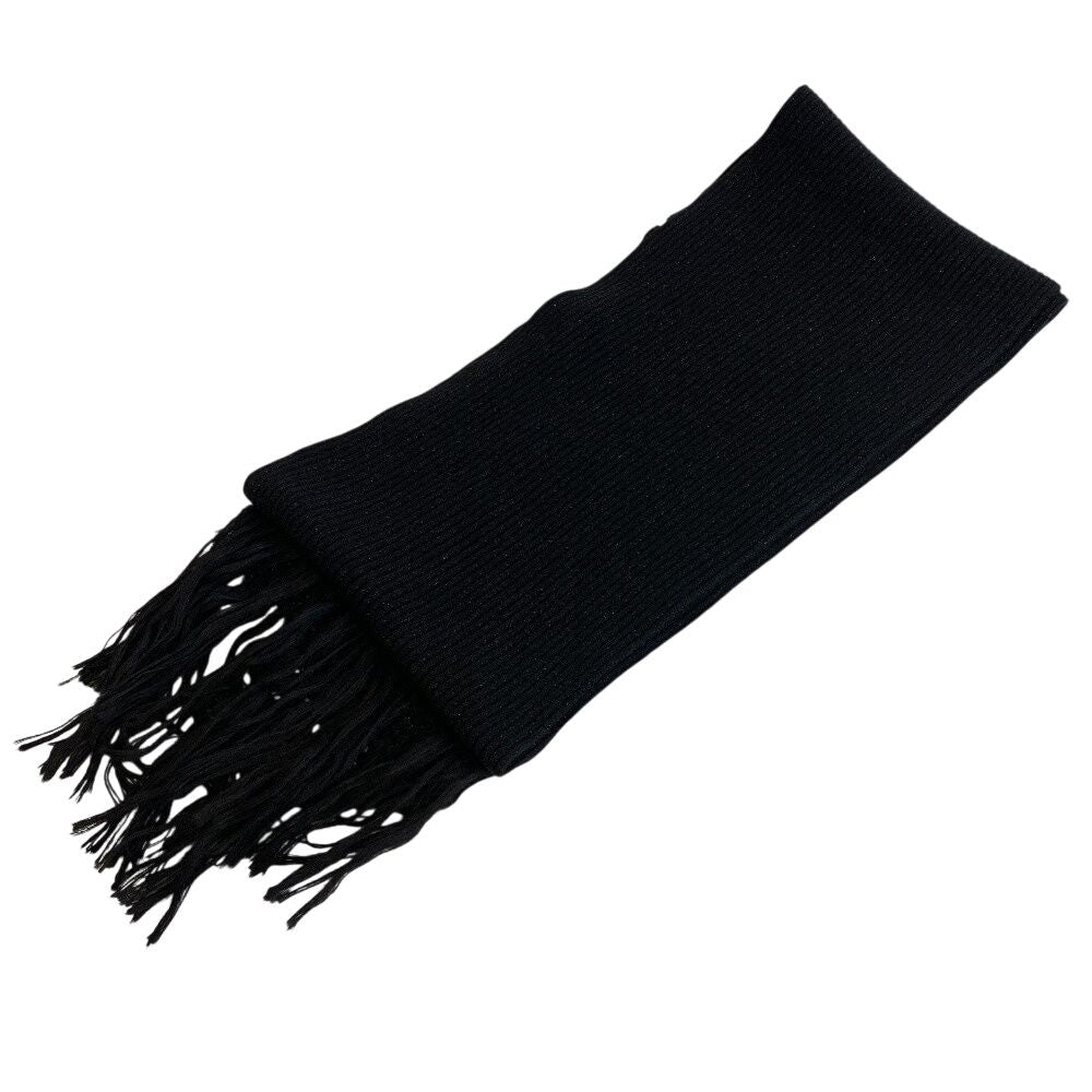 Chanel Zip Muffler Black Scarf — view 3