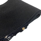 Chanel Zip Muffler Black Scarf — view 7