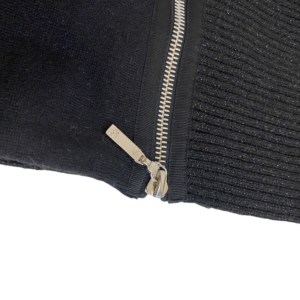Chanel Zip Muffler Black Scarf — view 6