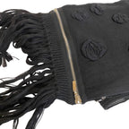 Chanel Zip Muffler Black Scarf — view 5
