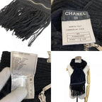 Chanel Zip Muffler Black Scarf — view 8