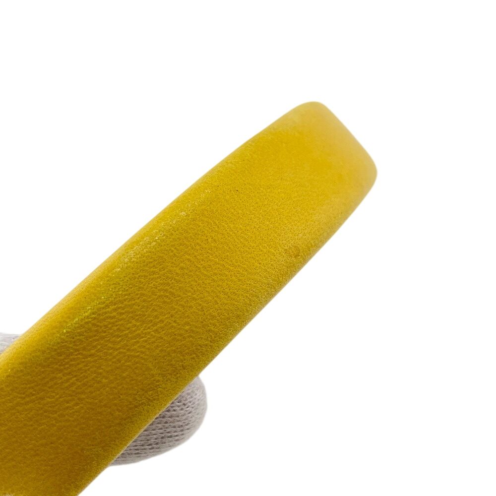 Chanel Coco Mark Turnlock Headband Hair Accessory Yellow — view 8