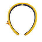 Chanel Coco Mark Turnlock Headband Hair Accessory Yellow — view 3