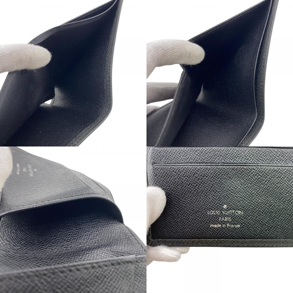 Louis Vuitton Billfold Portefeuille Multiple Bifold Wallet Noir Black — view 8