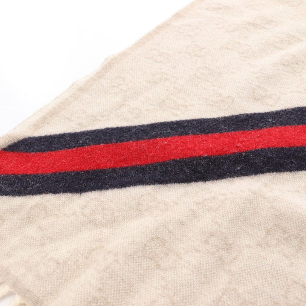 Gucci Muffler GG Pattern Wool B Scarf — view 5