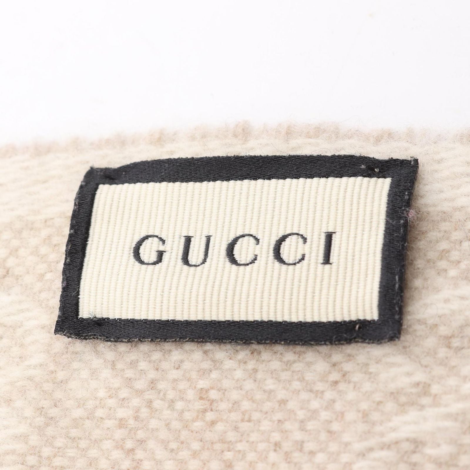 Gucci Muffler GG Pattern Wool B Scarf — view 2