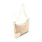 Loewe Shoulder Bag Anagram Beige Ivory Suede Leather — view 2