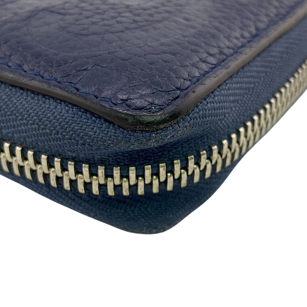 Gucci Round Zip Wallet Long Navy — view 3