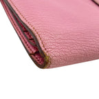 Hermes Long Wallet Bifold Bearn Souffle Pink — view 4