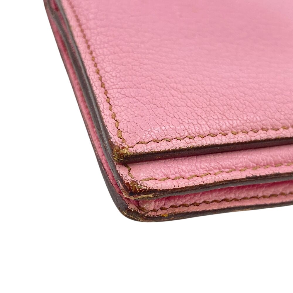 Hermes Long Wallet Bifold Bearn Souffle Pink — view 6