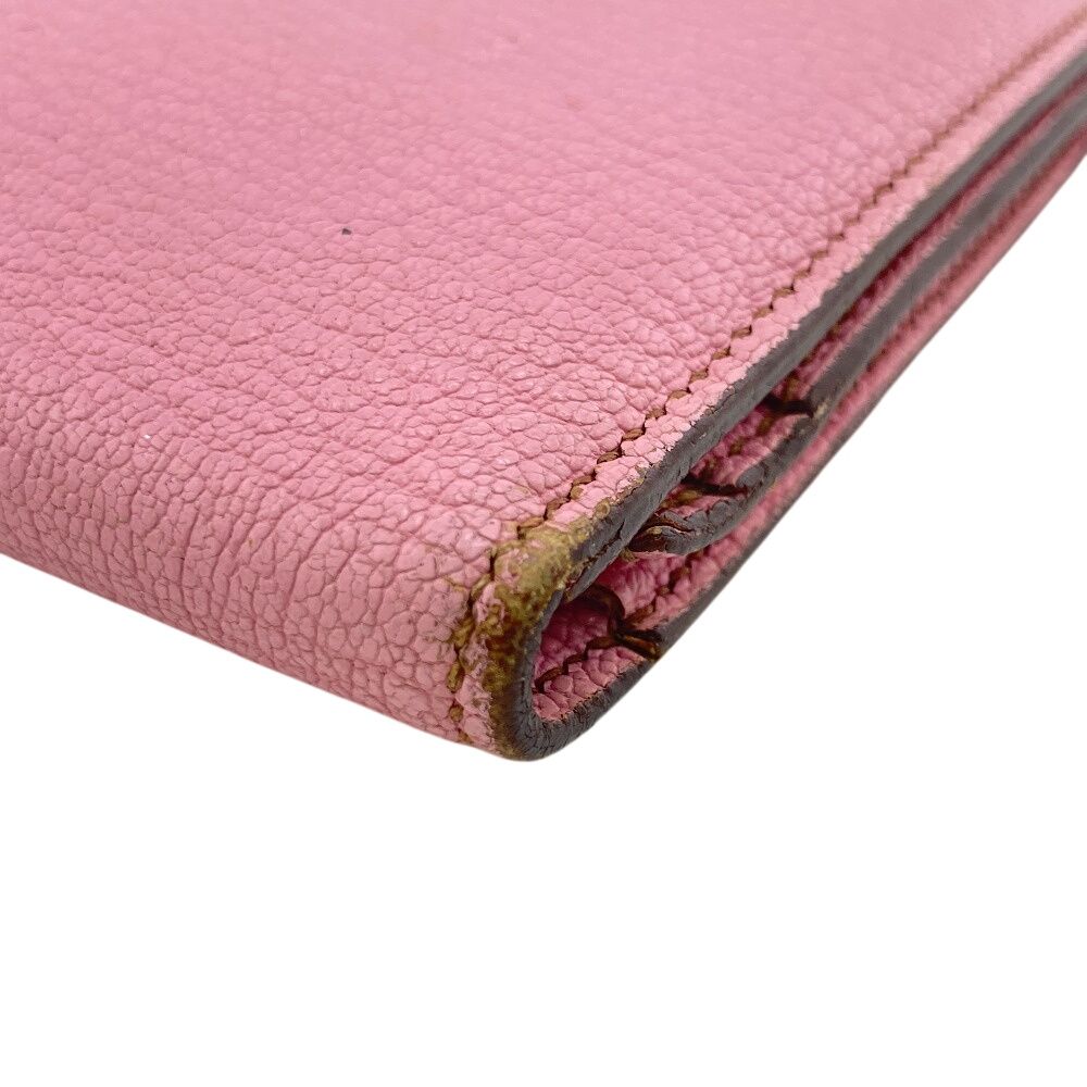 Hermes Long Wallet Bifold Bearn Souffle Pink — view 3