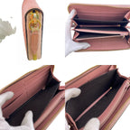 Gucci Round Zipper Long Wallet Pink — view 7