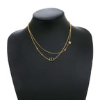 Christian Dior Petit CD Double Necklace N1155 Pmtcy d301 — view 9