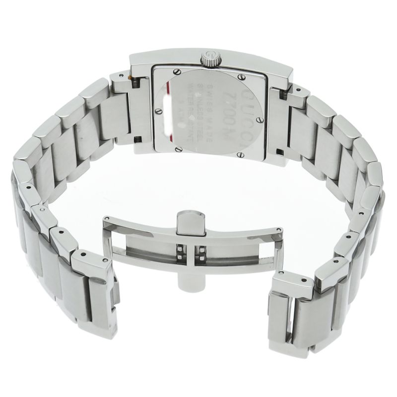 Gucci Square Watch 7700 M SS Silver Polished — view 5
