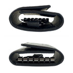 Gucci Rubber Effect Black Leather key Case 6 Rows — view 8