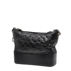 Chanel Gabriel De Chain Shoulder Bag Black Leather — view 2