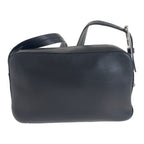 Prada Black Silver Hardware Leather Shoulder Bag Messenger — view 2