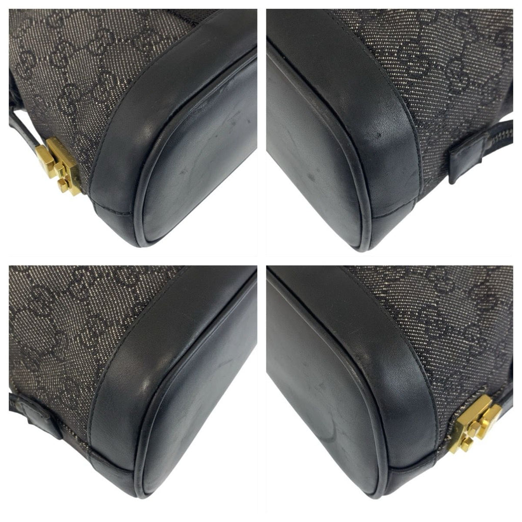 Gucci Black Gold Hardware GG Canvas 92734 Tote — view 4