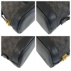 Gucci Black Gold Hardware GG Canvas 92734 Tote — view 4
