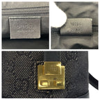 Gucci Black Gold Hardware GG Canvas 92734 Tote — view 3