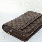 Louis Vuitton Saint Damier Clutch Brown — view 4