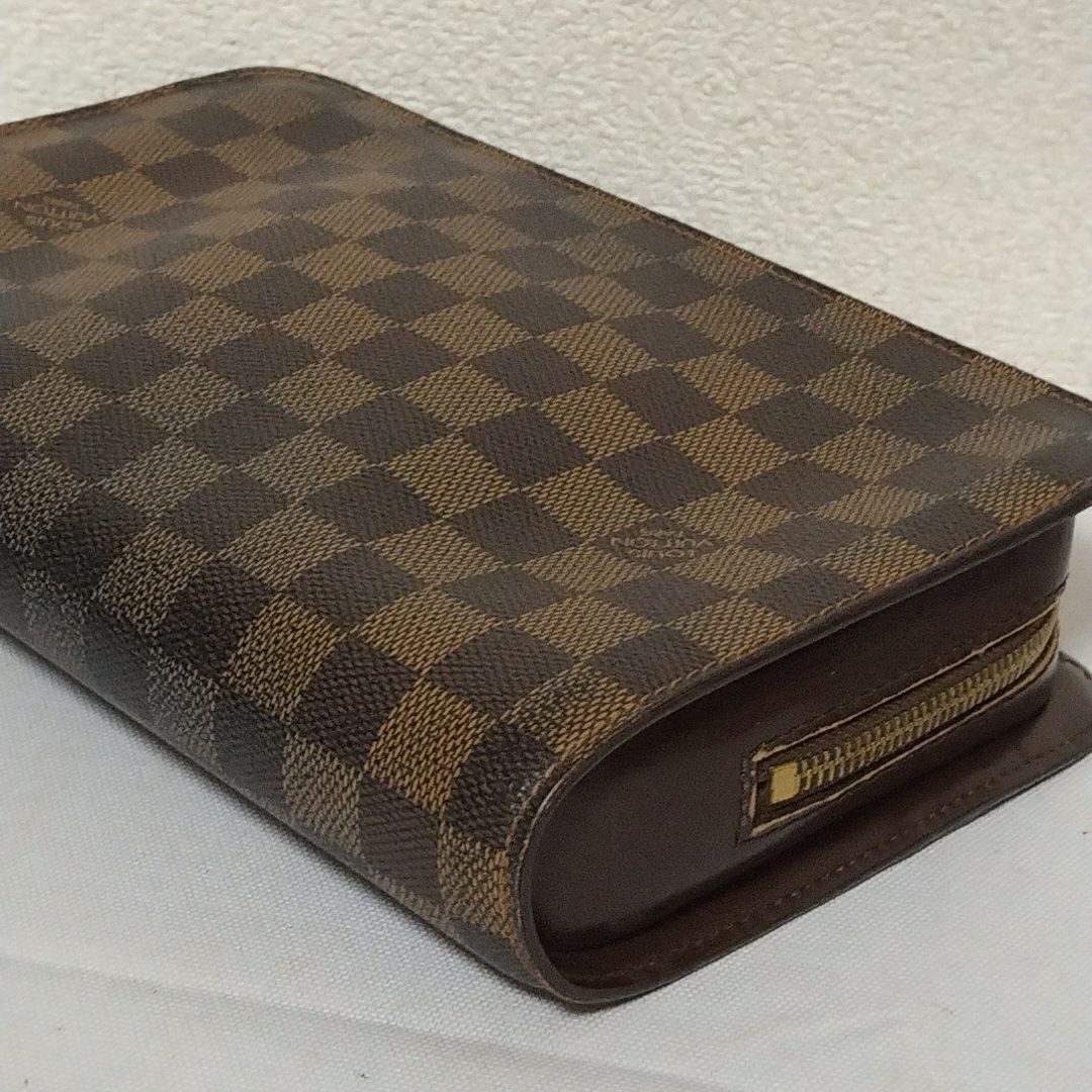 Louis Vuitton Saint Damier Clutch Brown — view 3