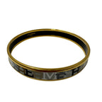 Hermes Bangle Carre Cheux Enamel PM' Brand GP Gold Black — view 2