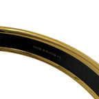 Hermes Bangle Carre Cheux Enamel PM' Brand GP Gold Black — view 5