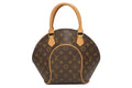 Louis Vuitton Ellipse PM Handbag Monogram Vachetta Leather Brown Gold