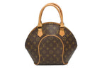 Louis Vuitton Ellipse PM Handbag Monogram Vachetta Leather Brown Gold — view 2