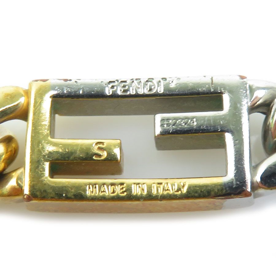 Fendi Chain-Link Gold and Silver Bracelet — view 5