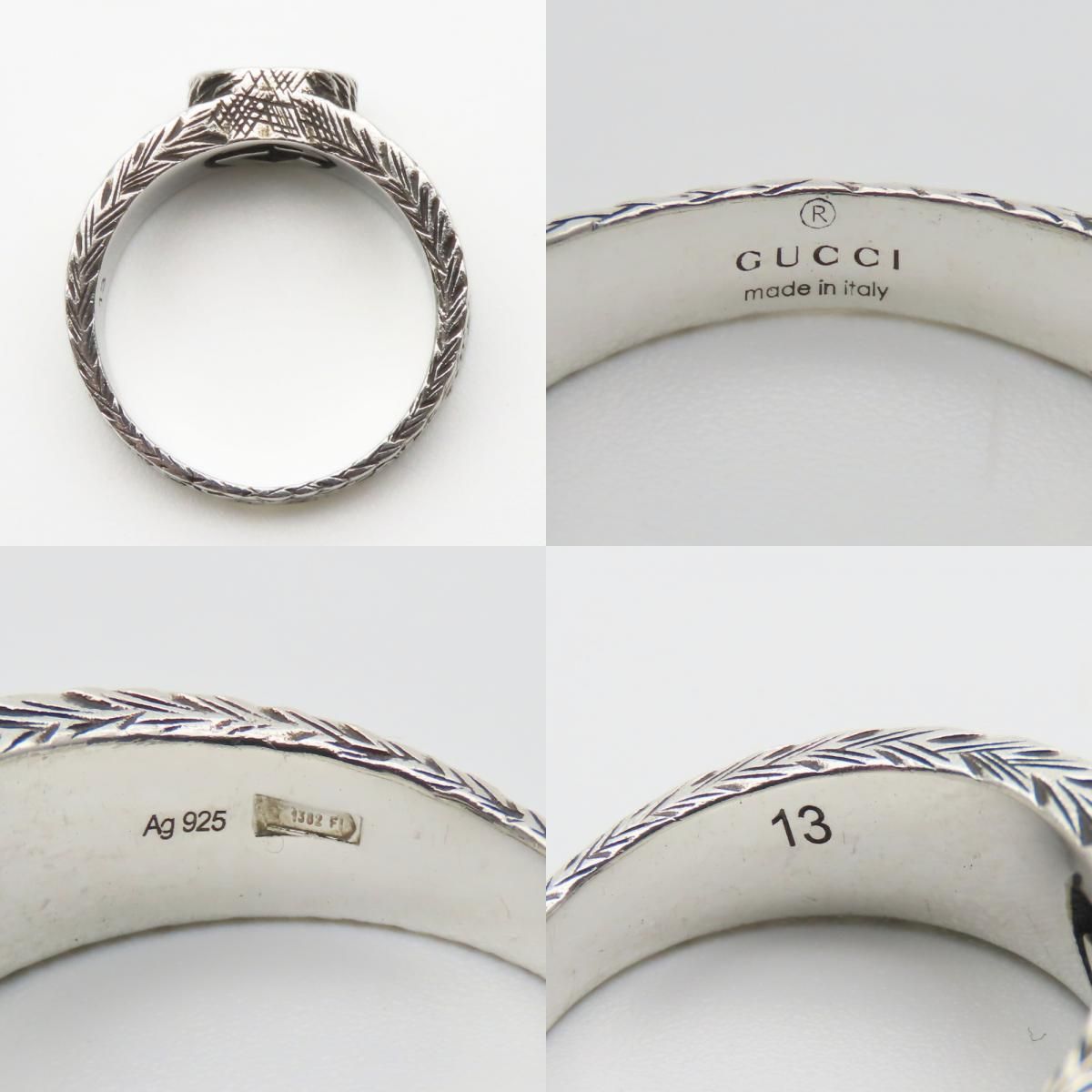 Gucci Ring Interlocking Arabesque 13 Silver 925 5.4 g — view 8