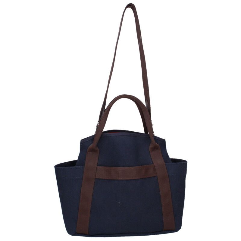 Hermes Sac Depan Sage Groom Canvas 2-Way Handbag — view 2