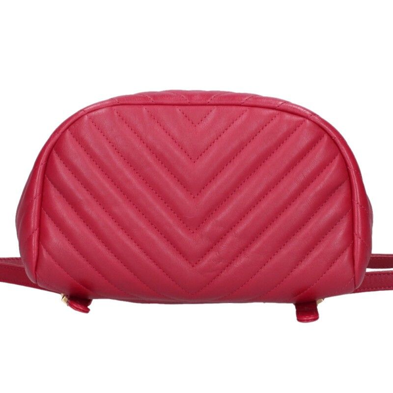 Chanel Chevron Lambskin Backpack — view 4