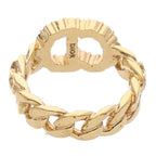 Dior Christian Clair D Lune Cles Rudy Rhinestone Ring S