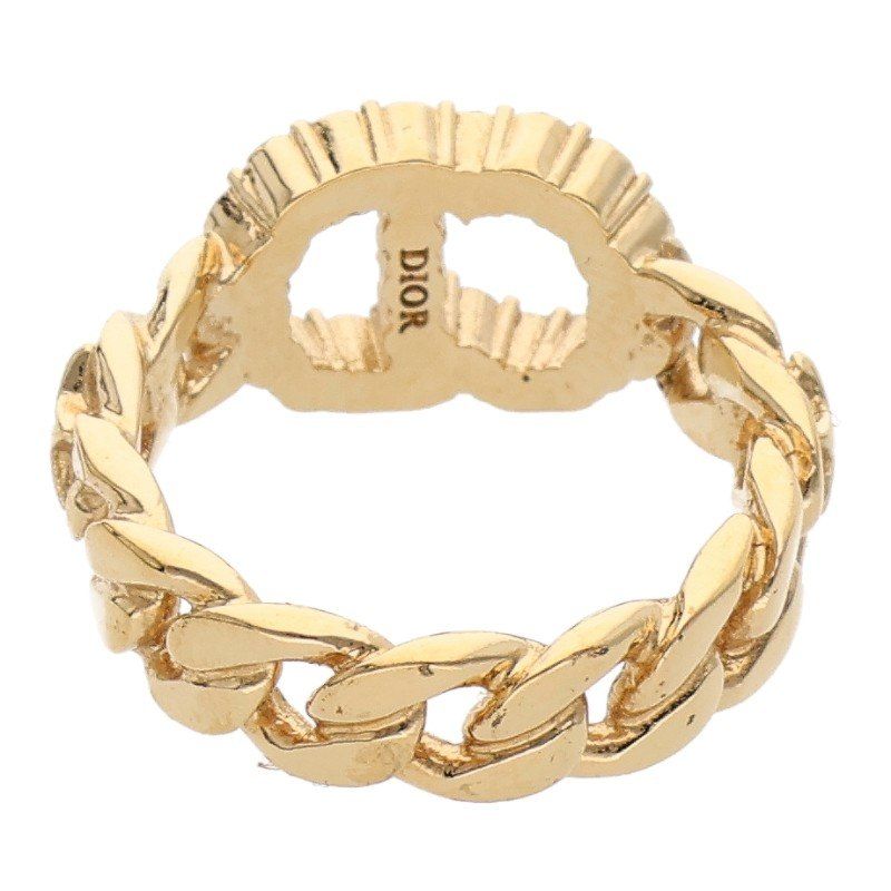 Dior Christian Clair D Lune Cles Rudy Rhinestone Ring S
