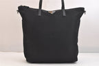 Prada Vintage Nylon Leather 2-Way Shoulder Cross Handbag Black — view 2