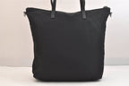 Prada Vintage Nylon Leather 2-Way Shoulder Cross Handbag Black — view 3
