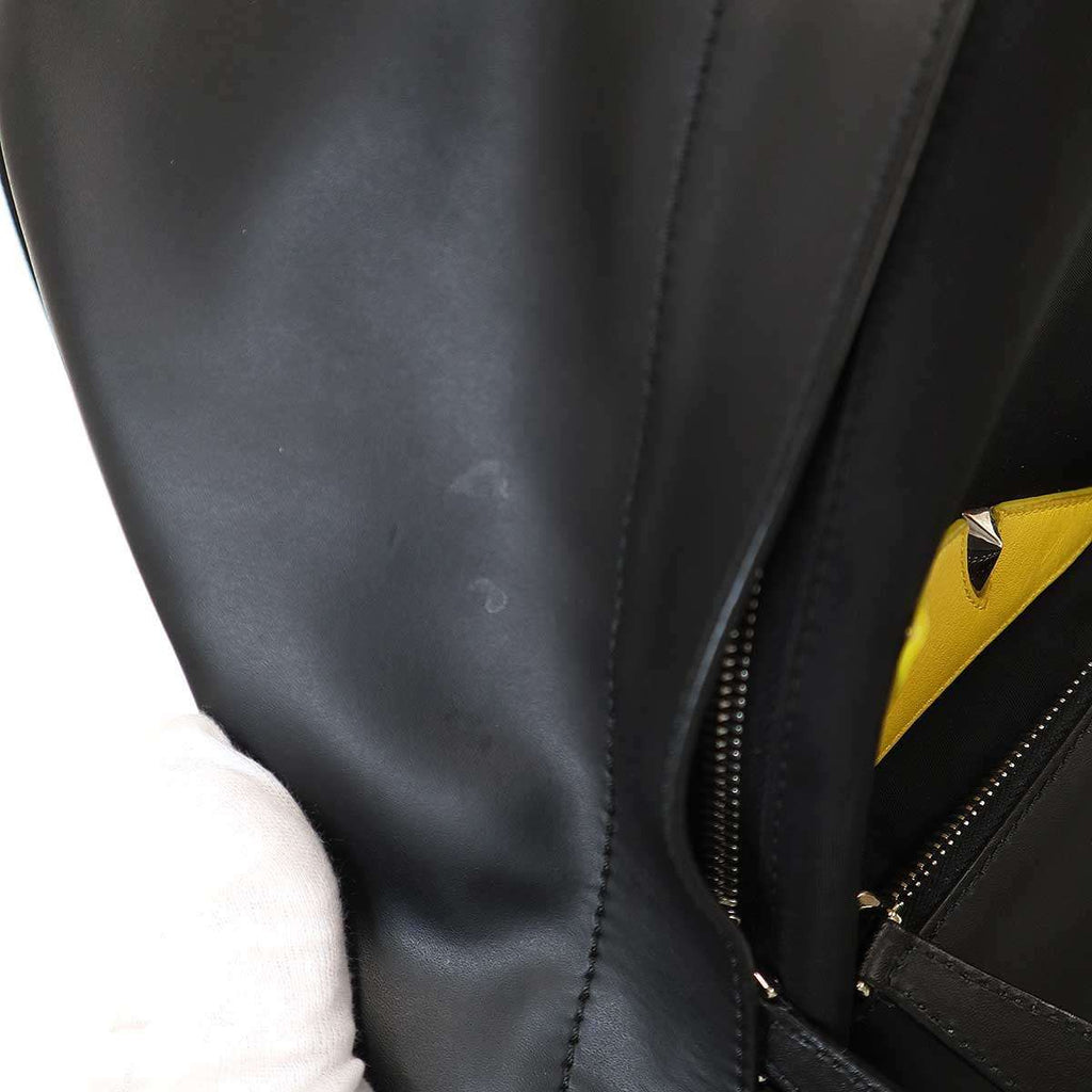 Fendi Monster Bugs Nylon Leather Backpack Black — view 8