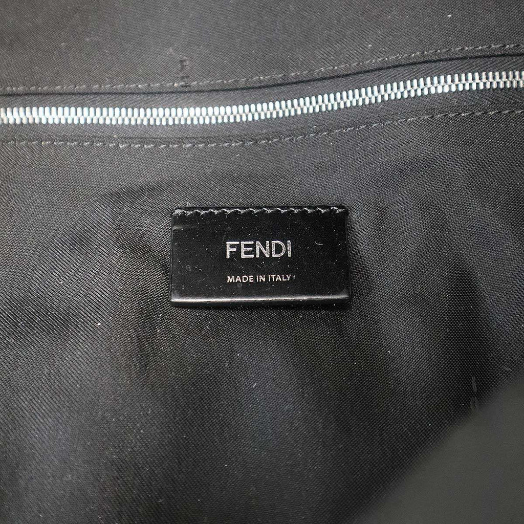 Fendi Monster Bugs Nylon Leather Backpack Black — view 5
