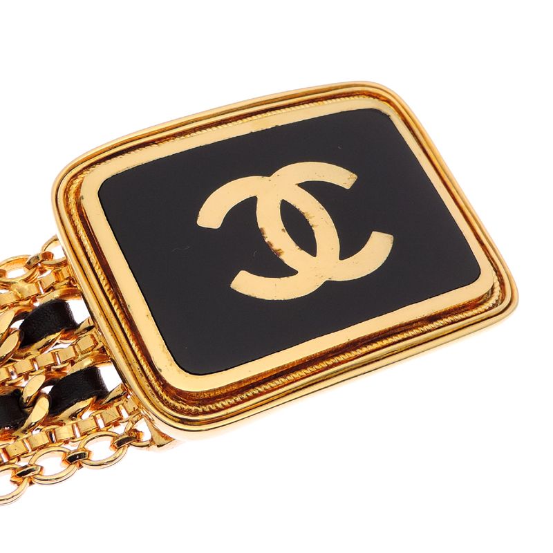 Chanel Leather Black Belt — view 4