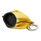 Loewe Elephant Coin Case Charm Key Ring Yellow Leather — view 4