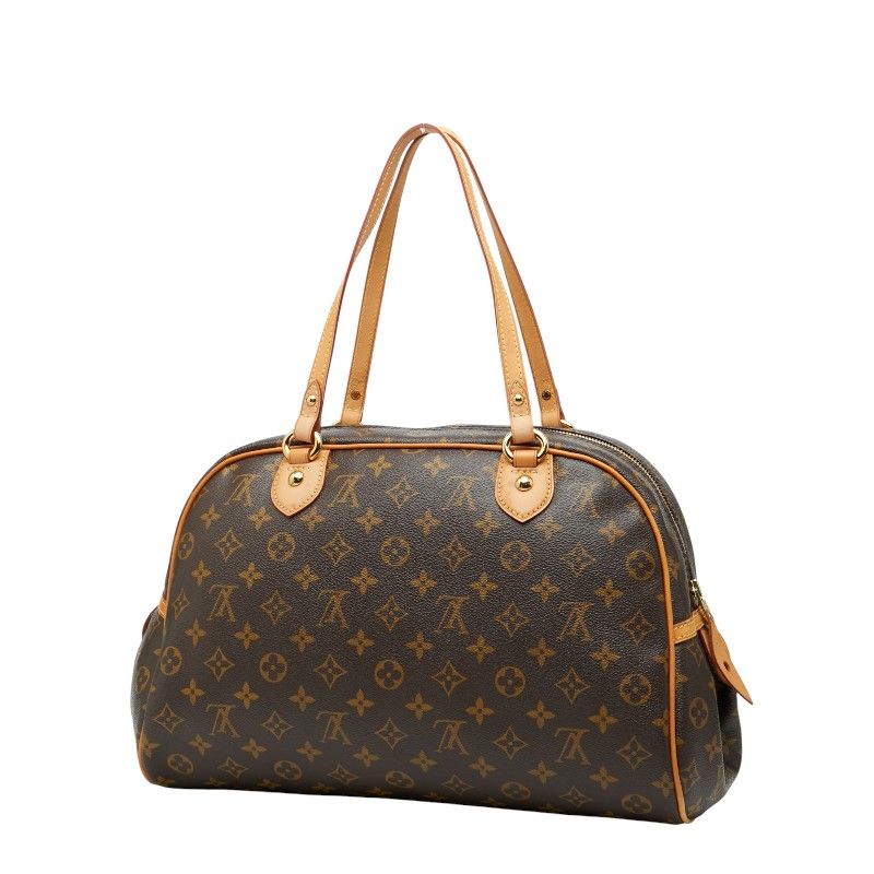 Louis Vuitton Monogram Montorgueil GM Tote Brown Leather — view 2